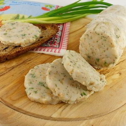 Сало через мясорубку с чесноком