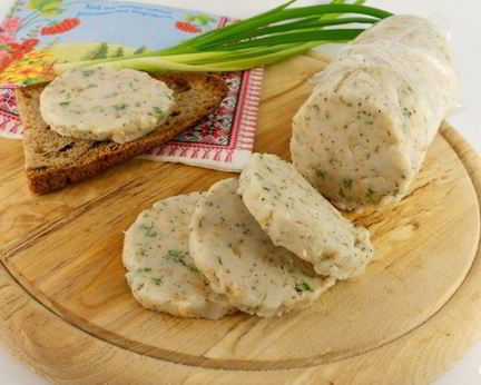 Сало через мясорубку с чесноком