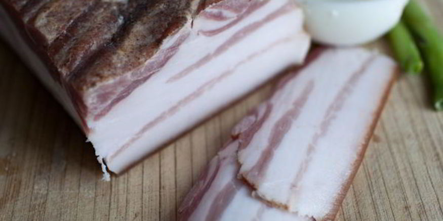 Рецепт сала в луковой шелухе