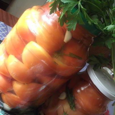 Соленые помидоры за 4 дня