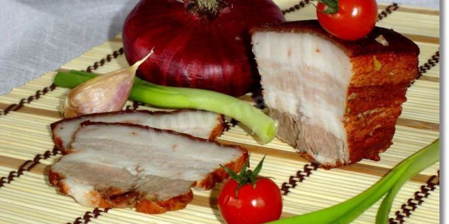 Рецепт засола сало в луковой шелухе
