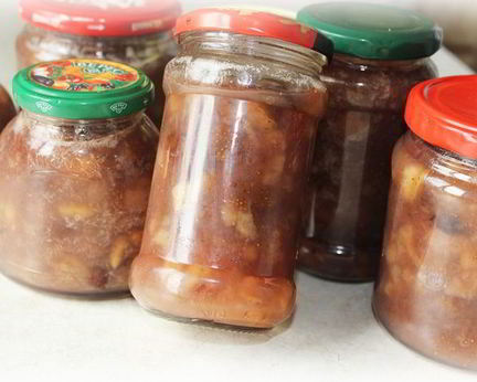 Бананово-клубничное варенье