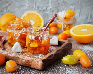 Чайное варенье с апельсиновыми цукатами