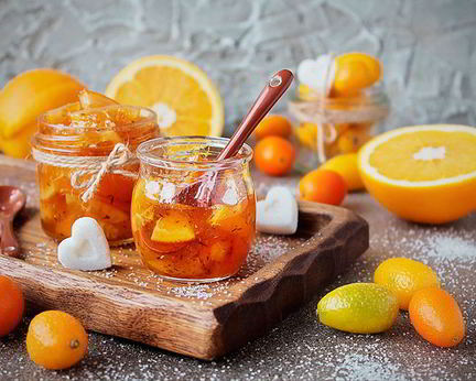 Чайное варенье с апельсиновыми цукатами