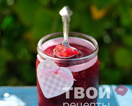 Конфитюр из крыжовника, банана и мяты