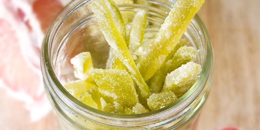 Рецепт цукатов из помело