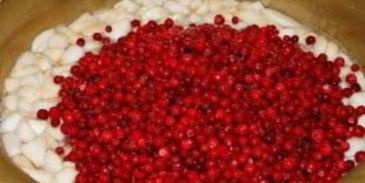 варенье из брусники с грушами