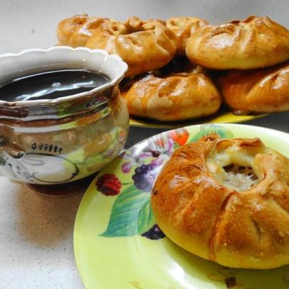 Беляши без дрожжей с мясом в духовке