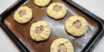 беляши без дрожжей с мясом в духовке