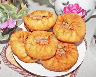 Беляши без дрожжей с мясом