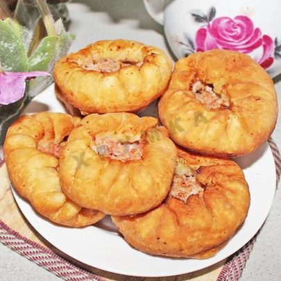 Беляши без дрожжей с мясом