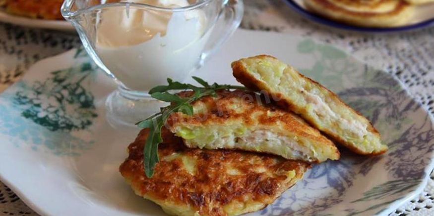 Рецепт ленивых беляшей из кабачков