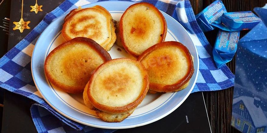 Рецепт ленивых беляшей на сковороде