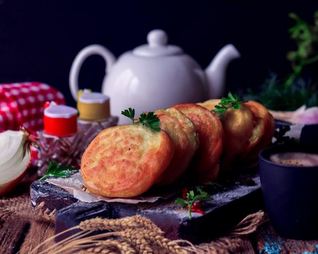 Ленивые беляши с луком