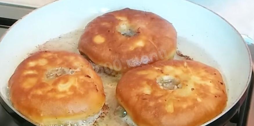 Рецепт сочных беляшей с мясом на кефире
