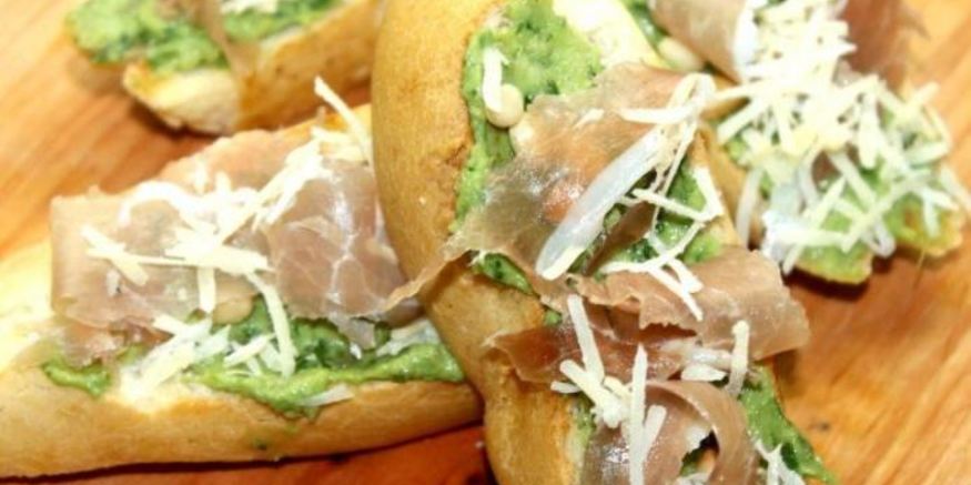 Рецепт брускетты с авокадо