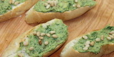 брускетта с авокадо