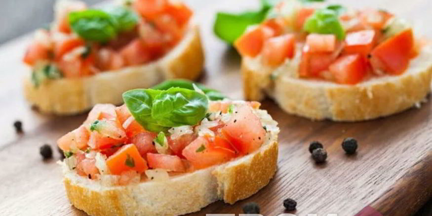Рецепт брускетты с базиликом
