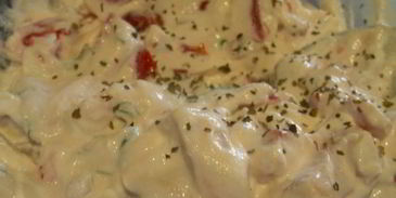 брускетта с рикоттой, помидорами и базиликом