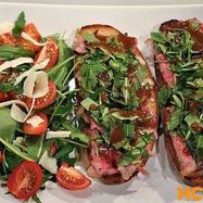 Рецепт Брускетты с ростбифом