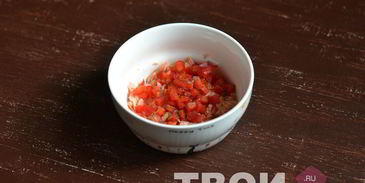 брускетта с рыбным салатом