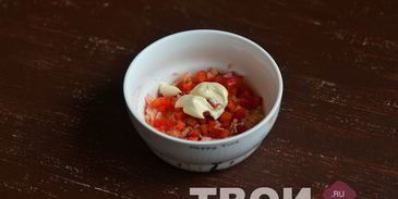 брускетта с рыбным салатом