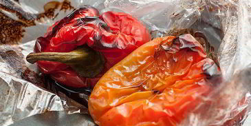 брускетта с запеченным баклажаном