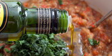 брускетта с запеченным баклажаном