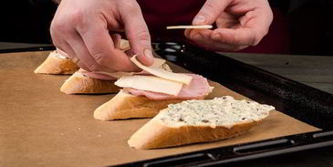 горячие брускетты