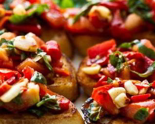 Торжественно-красная брускетта