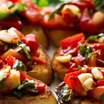 Торжественно-красная брускетта