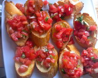 Тосты с брускеттой