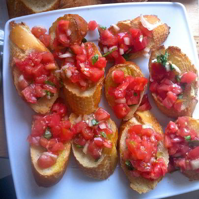 Тосты с брускеттой