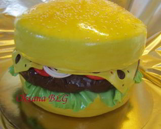 Бисквитный торт Гамбургер