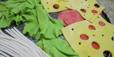 бисквитный торт гамбургер