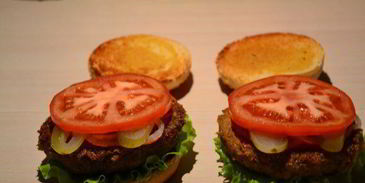бургер с гречневой котлетой