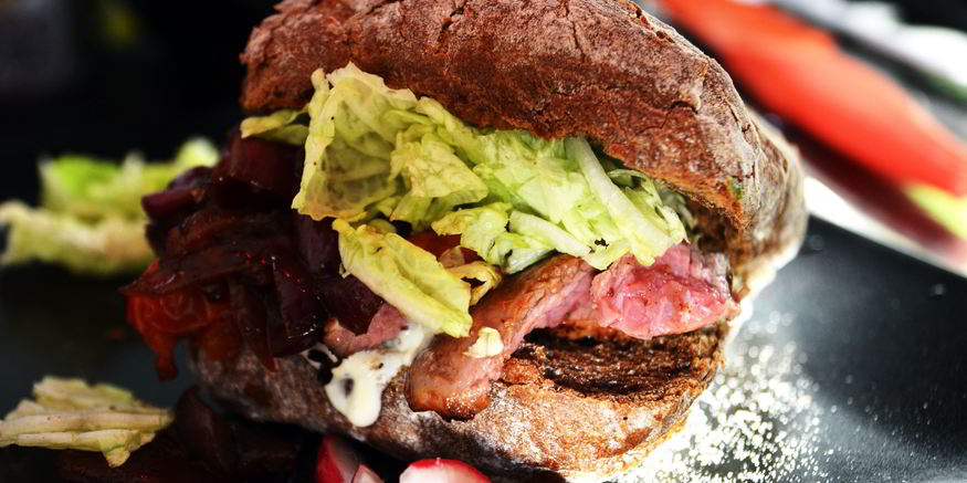 Рецепт бургера со стейком из говядины