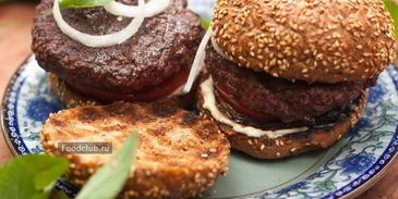 бургеры на гриле