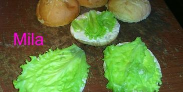 гамбургеры с корейской морковкой