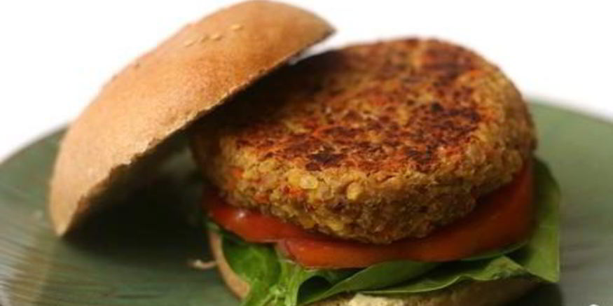 Рецепт гамбургеров с котлетами из чечевицы, овощей и сыра