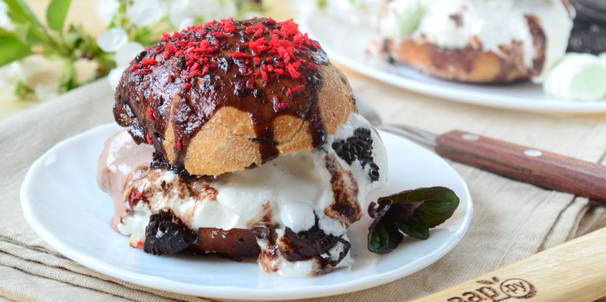 Рецепт королевского бургера с мороженым