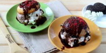 королевский бургер с мороженым