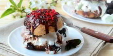 королевский бургер с мороженым