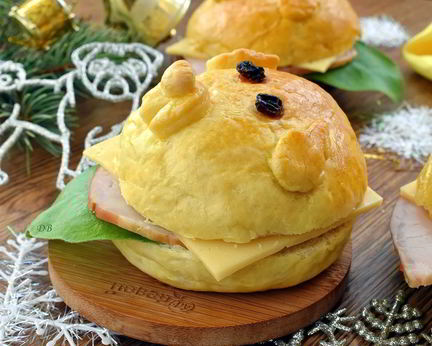 Новогодний бургер