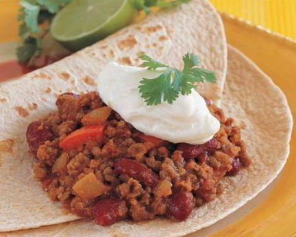 Ароматный буритос с помидорами