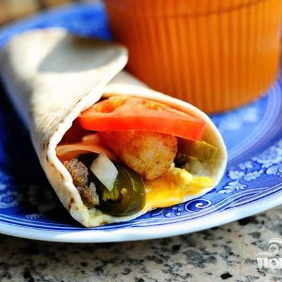 Буррито на завтрак