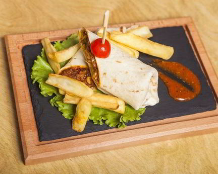 Буррито с фаршем и грибами