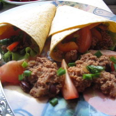 Буррито с фасолью и фаршем