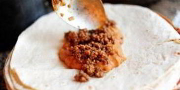 буррито с говядиной и фасолью