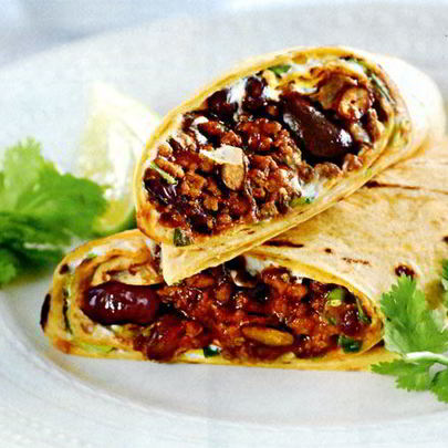 Буррито с мясом и фасолью